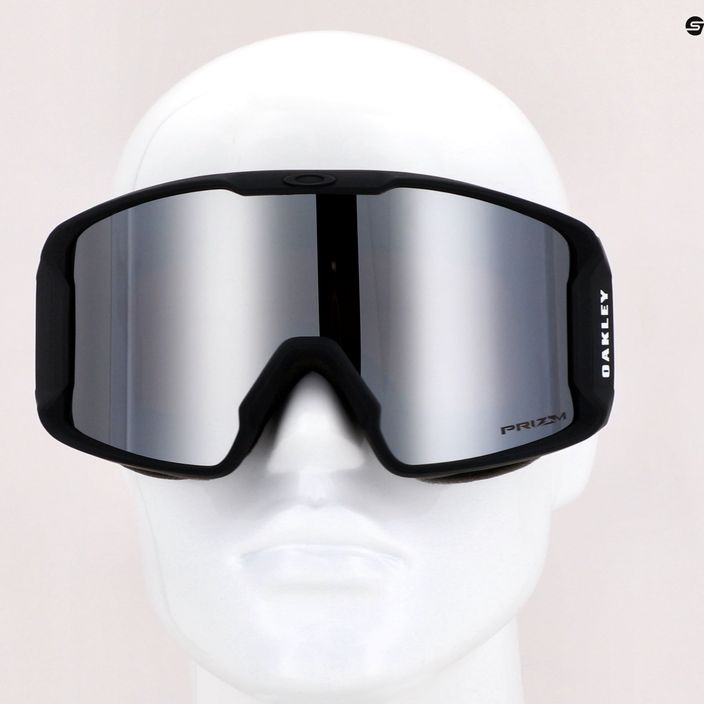 Oakley Line Miner M nero opaco/prizm snow black iridium occhiali da sci 7