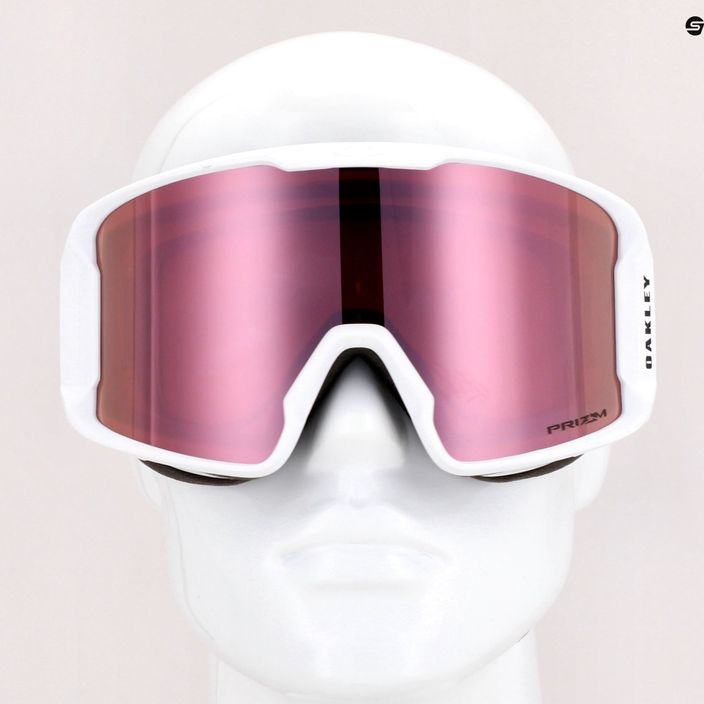 Oakley Line Miner L bianco opaco/prizm oro rosa iridium occhiali da sci 7