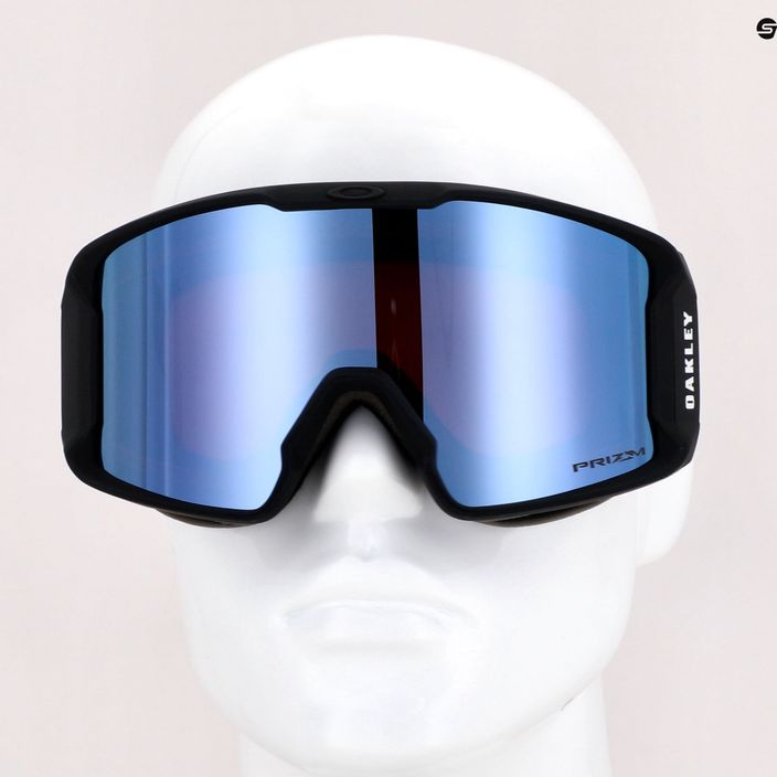 Oakley Line Miner M nero opaco/prizm snow sapphire iridium occhiali da sci 7