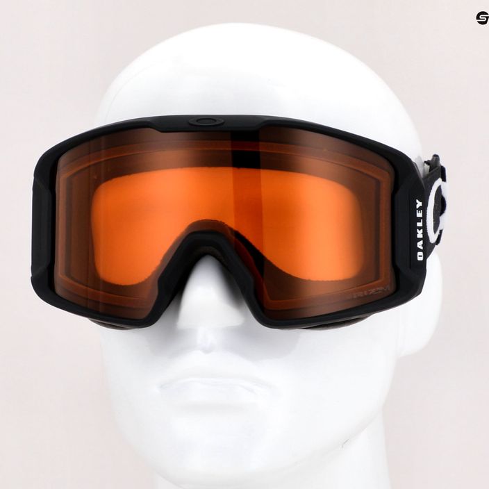 Occhiali da sci Oakley Line Miner M nero opaco/prizm snow persimmon 7