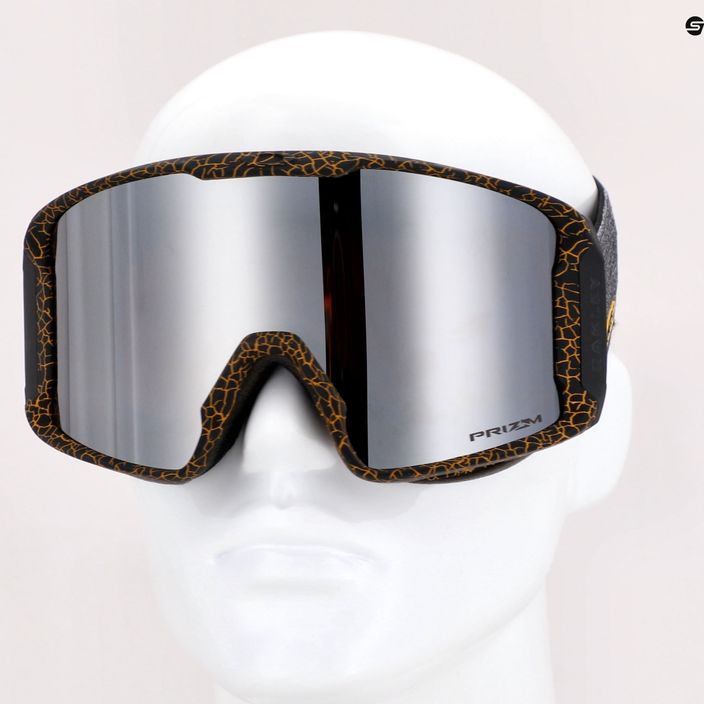 Oakley Line Miner L permanente sandbech sig/prizm neve nero iridium occhiali da sci 9