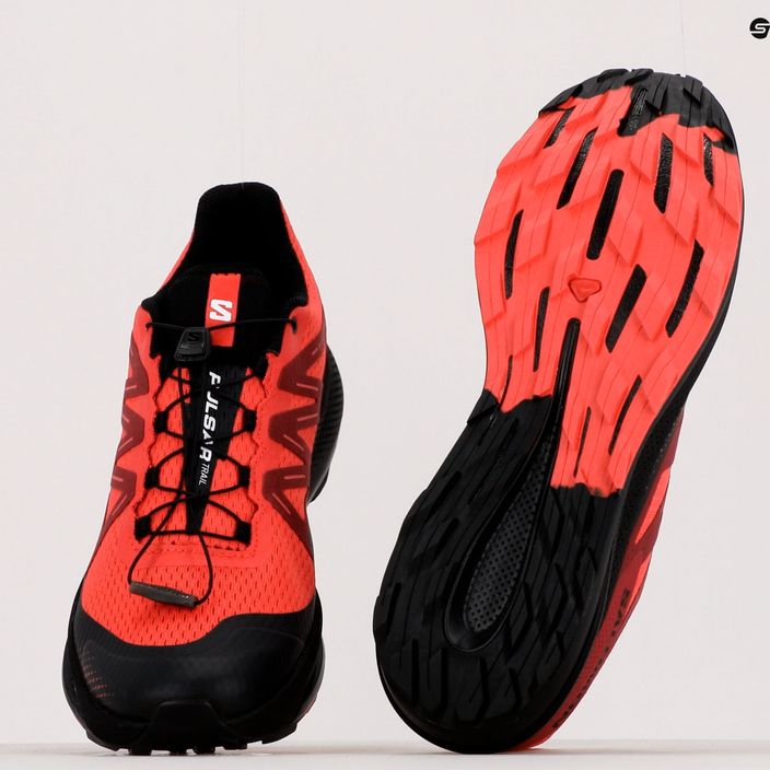 Salomon Pulsar Trail scarpe da corsa da uomo rosso papavero/uccello/nero 18