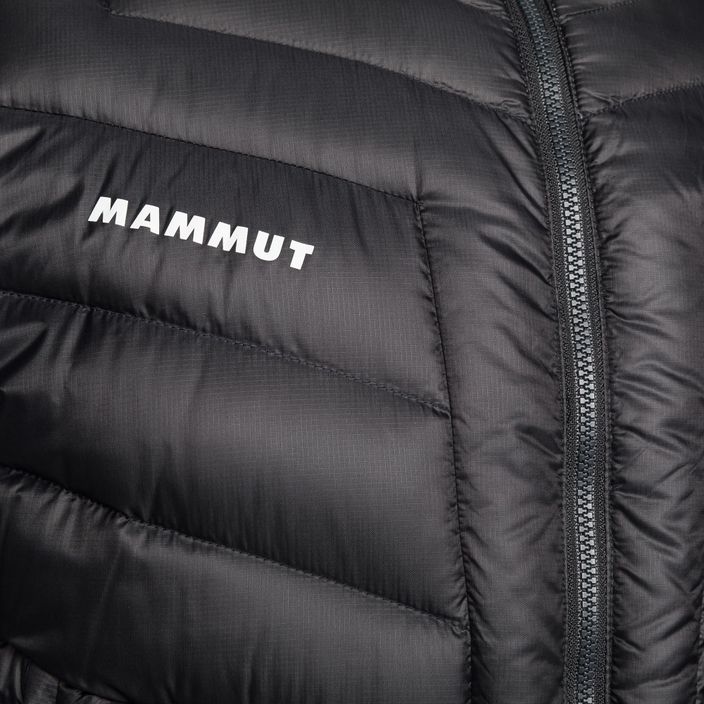 Piumino da uomo Mammut Broad Peak IN con cappuccio nero/bianco 6