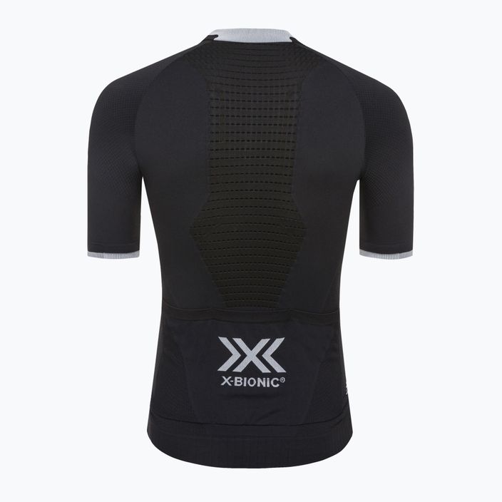 Camicia X-Bionic Regulator Bike Race Zip SH da uomo nero opale/bianco artico 2