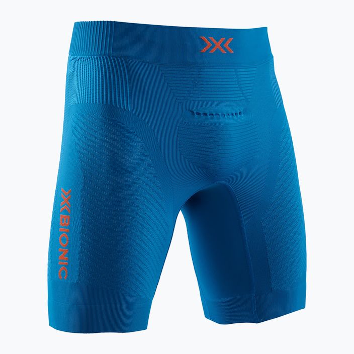 Pantaloncini da corsa da uomo X-Bionic Invent 4.0 Run Speed blu verde acqua/arancio curcuma