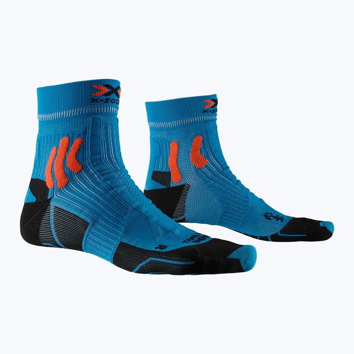 Calzini da corsa X-Socks Trail Run Energy da uomo blu alzavola/arancio tramonto 5
