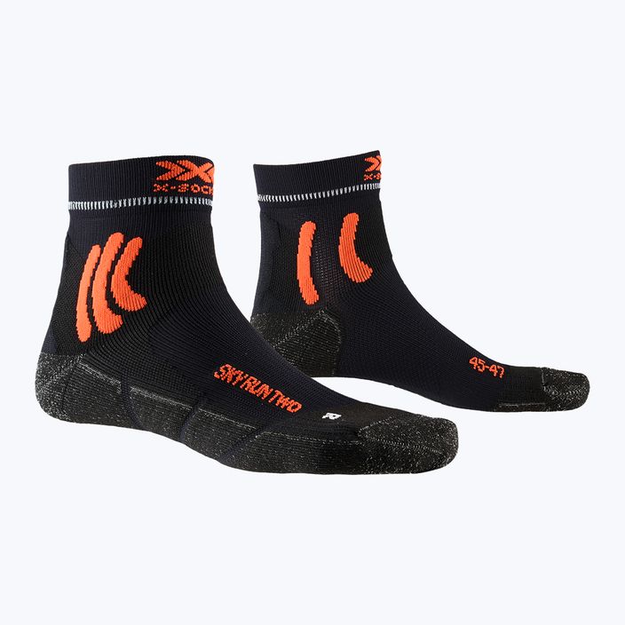X-Socks Sky Run Two calzini da corsa nero opale/bianco artico 4