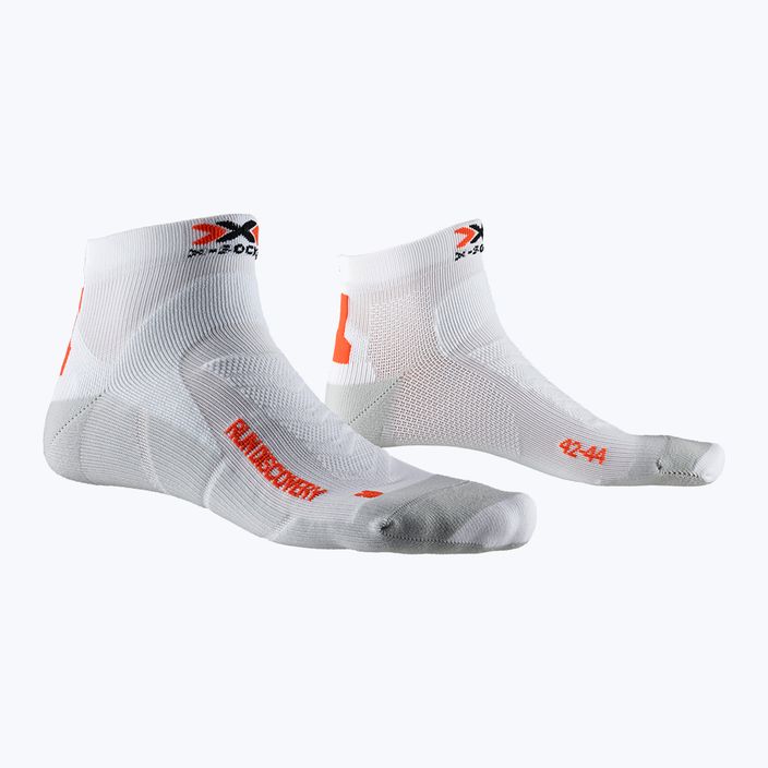 X-Socks Run Discovery calzini da corsa bianco artico/grigio dolomite 4