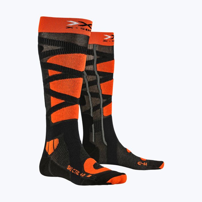 Calze da sci X-Socks Ski Control 4.0 antracite melange/x-orange 4