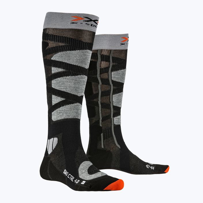 X-Socks Ski Control 4.0 calze da sci antracite melange/grigio pietra melange 4