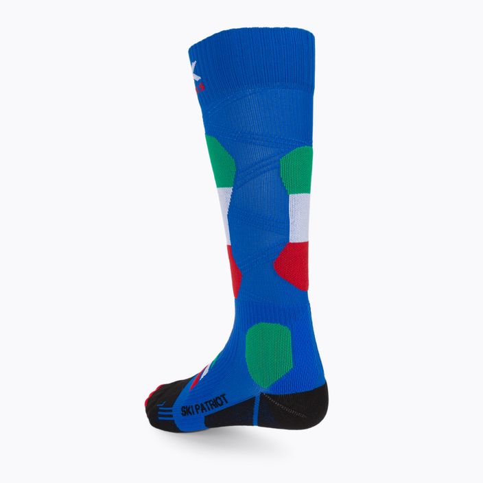 X-Socks Ski Patriot 4.0 Italia Italia/Blu calze da sci 2