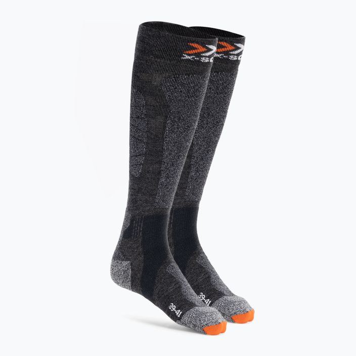 X-Socks Carve Silver 4.0 calze da sci antracite melange/nero melange