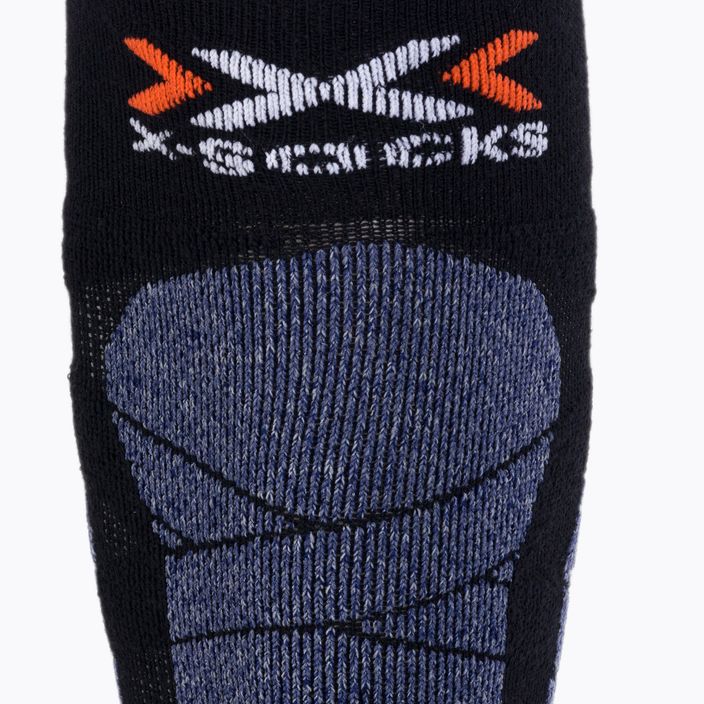 X-Socks Carve Silver 4.0 calze da sci nero/blu melange 3