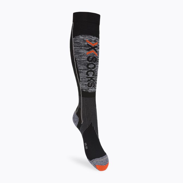 X-Socks Ski Energizer Lt 4.0 nero/grigio pietra melange calze da sci