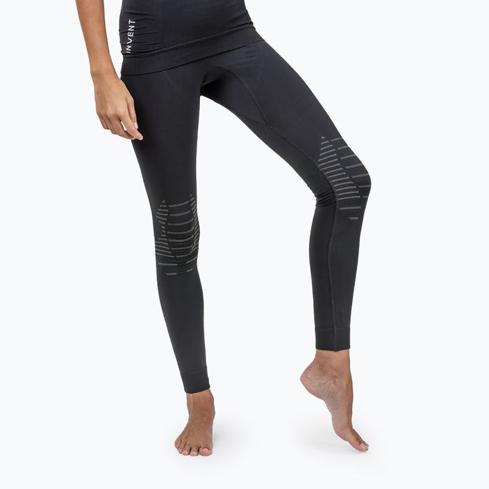 Pantaloni termoattivi da donna X-Bionic Invent 4.0 nero/carbonio