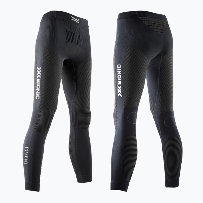 Pantaloni termoattivi da donna X-Bionic Invent 4.0 Run Speed nero/carbonio 7