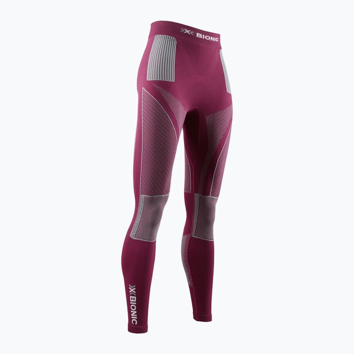 Pantaloni termoattivi da donna X-Bionic Energy Accumulator 4.0 prugna/grigio perla