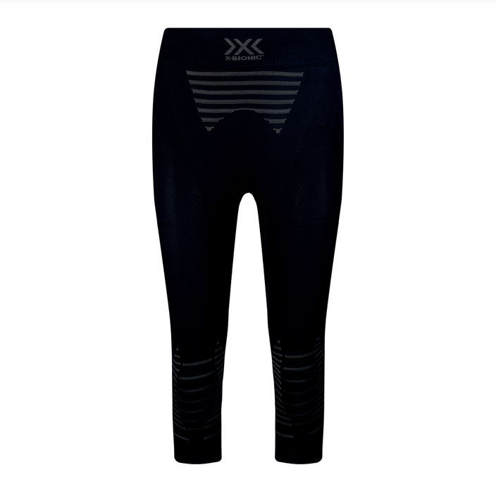 Pantaloni termoattivi da donna X-Bionic 3/4 Invent 4.0 nero/carbonio