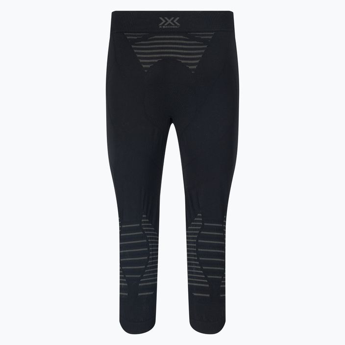 Pantaloni termici X-Bionic 3/4 Invent 4.0 da uomo, nero/carbone 2