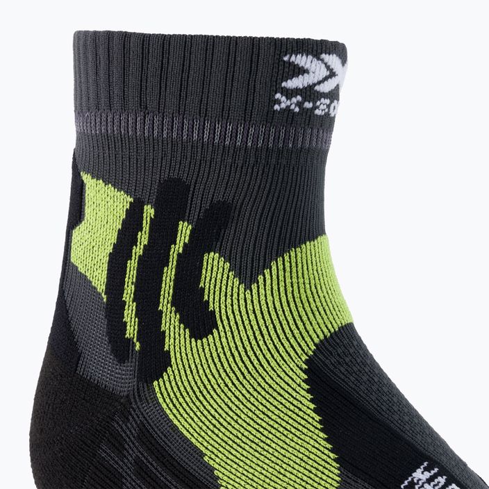 Calzini da corsa X-Socks Marathon da uomo, antracite/giallo fenice/nero 3