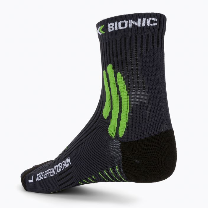 X-Socks Xbs.Effektor Calze da corsa color carbone/effektor verde 2