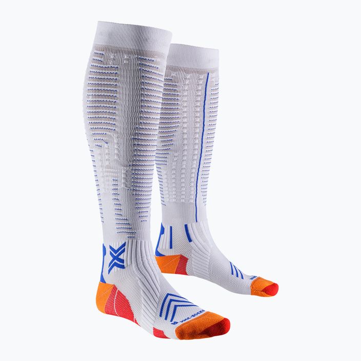 Calzini da corsa X-Socks Run Expert Effektor OTC da uomo, bianco/arancio/blu Twyce
