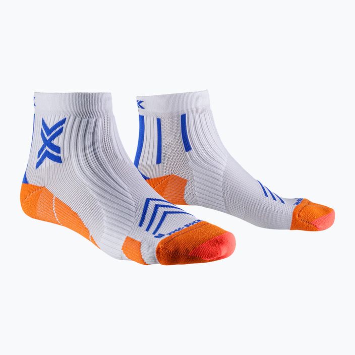 Calzini da corsa X-Socks Run Expert Ankle da uomo bianco/arancio/blu Twyce