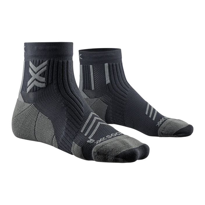 Calzini da corsa X-Socks Run Expert Ankle da uomo, nero/carbone 2