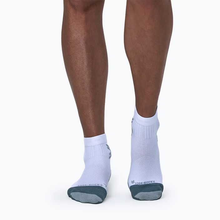 Calzini da corsa X-Socks Run Discover Ankle da donna bianco artico/grigio perla 3