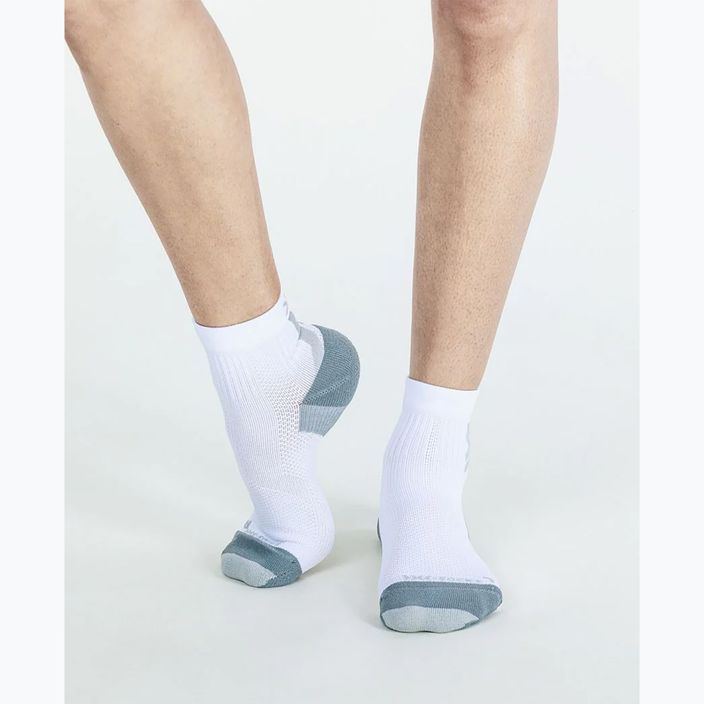 Calzini da corsa X-Socks Run Discover Ankle da uomo bianco artico/grigio perla 3