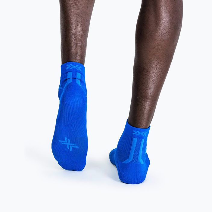 Calzini da corsa da uomo X-Socks Run Discover Ankle twyce blu/blu 4