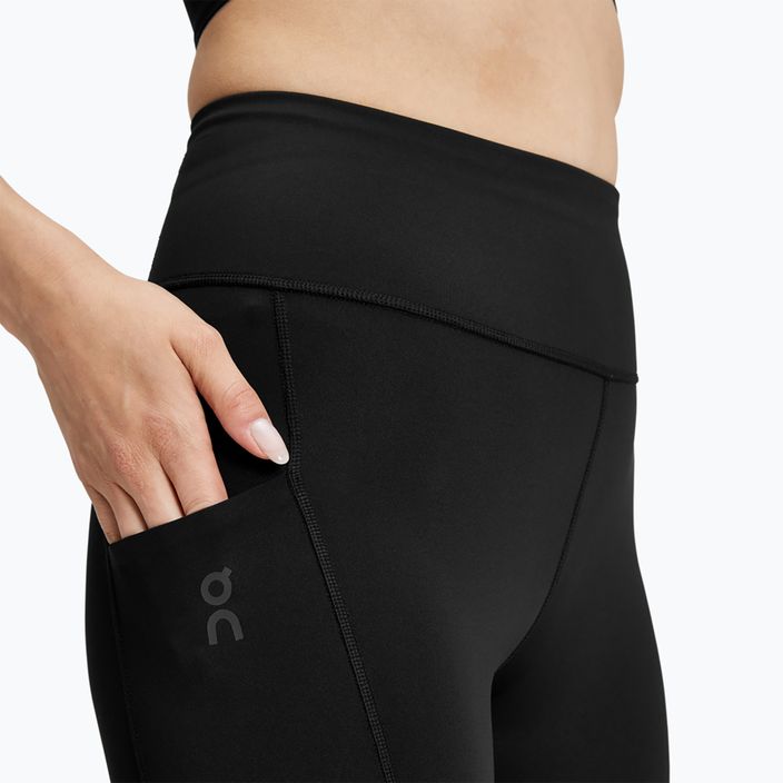 Leggings da corsa da donna On Running Performance Tights nero 4