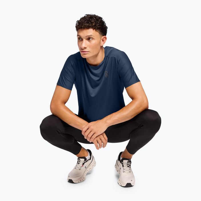 Maglietta da corsa On Running Performance-T denim/navy da uomo 5