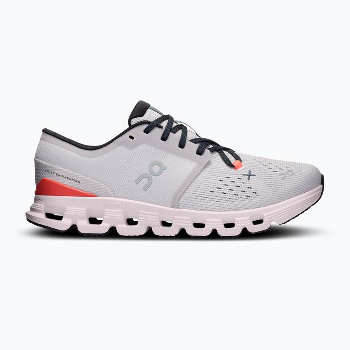 Scarpe da corsa da donna On Running Cloud X 4 argento/flame 9