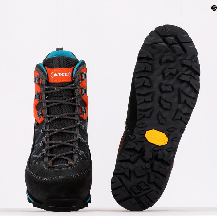 AKU Trekker Lite III GTX scarpe da trekking da uomo grigio scuro/arancio 11