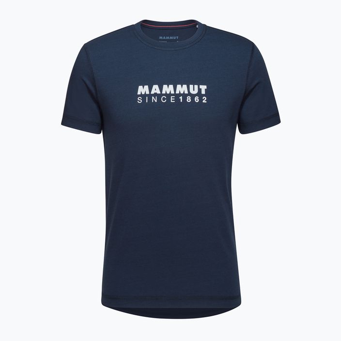 Maglietta Mammut Core Logo da uomo, marina