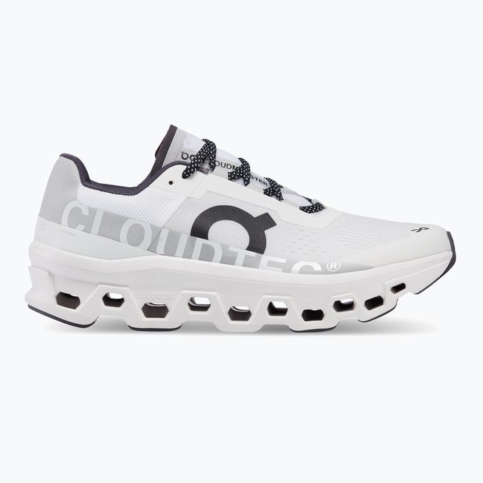 Scarpe da corsa da uomo On Running Cloudmonster allwhite 2