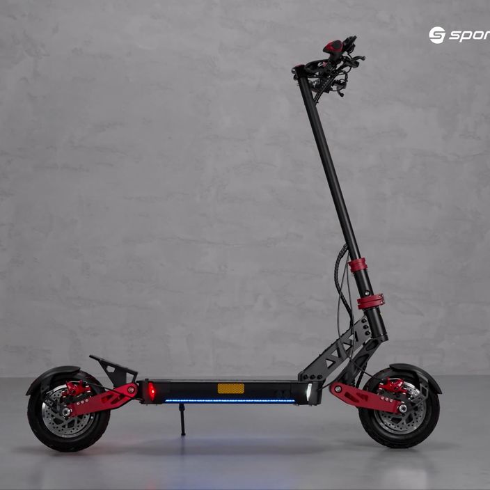 Scooter elettrico Motus PRO 10 Sport 2021 nero/rosso 8