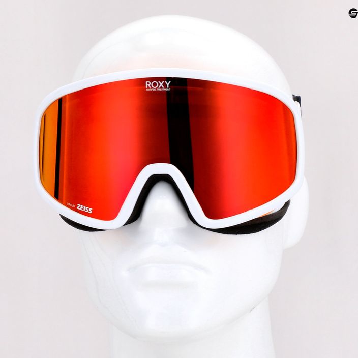 Occhiali da snowboard da donna ROXY Feenity Color Luxe bianco brillante/sonar ml rosso revo 8