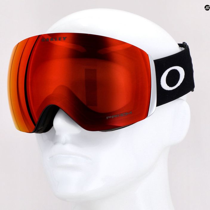 Oakley Flight Deck L nero opaco/prizm snow torch iridium occhiali da sci 5