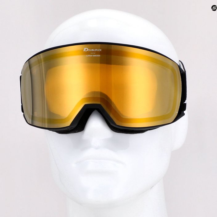 Occhiali da sci Alpina Nakiska Q-Lite nero opaco/oro 6