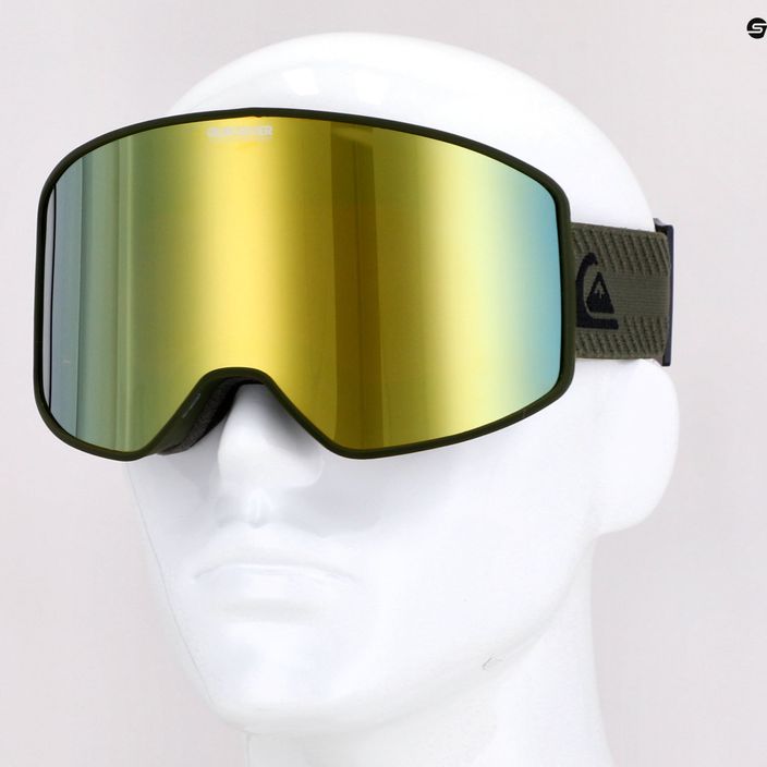 Quiksilver Storm foglia d'uva/oro occhiali da snowboard 7