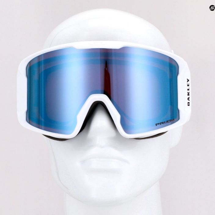 Oakley Line Miner L bianco opaco/prizm snow sapphire iridium occhiali da sci 6