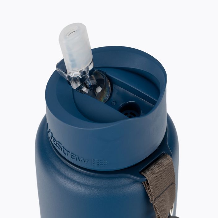 LifeStraw Go Bottiglia da viaggio in acciaio inox 700 ml blu medio 3