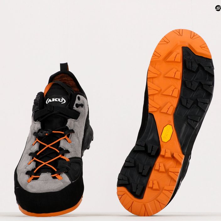 AKU Rock DFS GTX grigio/arancio scarpe da trekking da uomo 11
