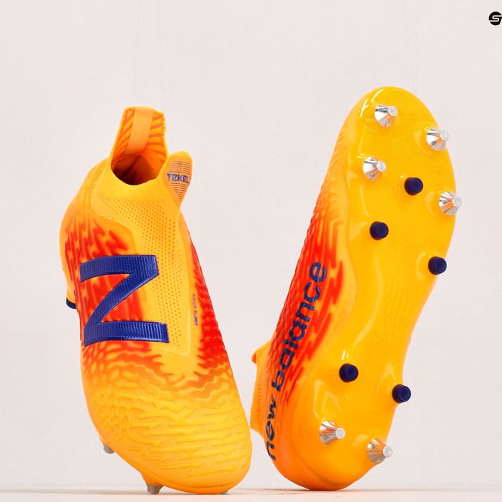 New Balance Tekela V3+ Pro SG scarpe da calcio uomo impulso/arancione vibrante 11