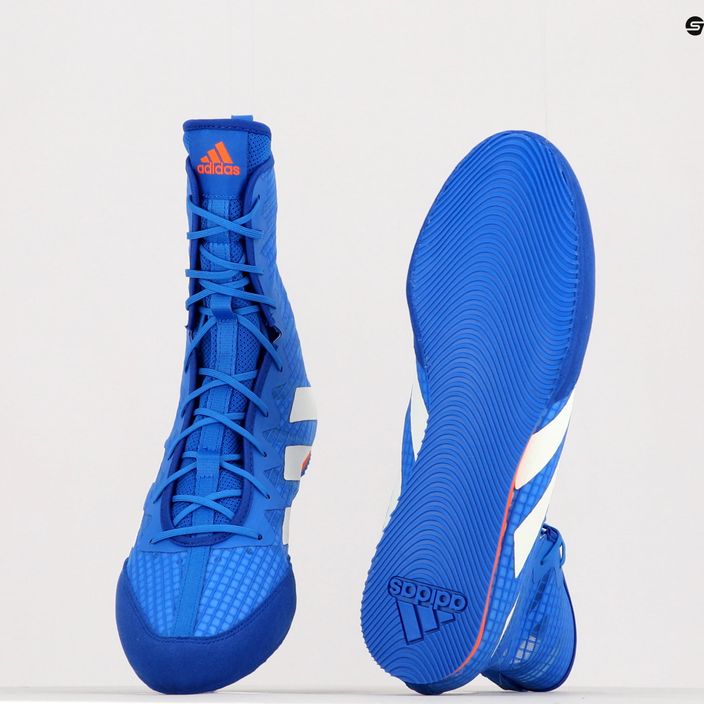 Uomo adidas Box Hog 4 scarpe da boxe blu GW1402 10