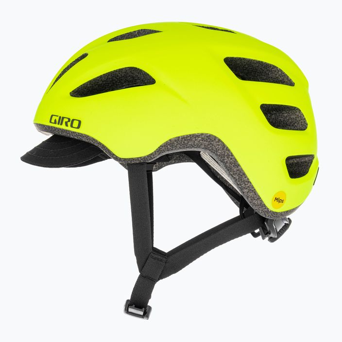 Giro Cormick Integrated MIPS casco da bicicletta giallo opaco evidenziatore nero 5