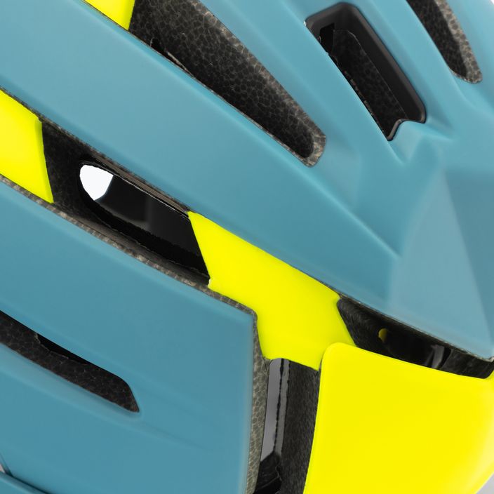 Bell FF Super Air R MIPS Spherical casco da bici blu opaco lucido hi-viz 7