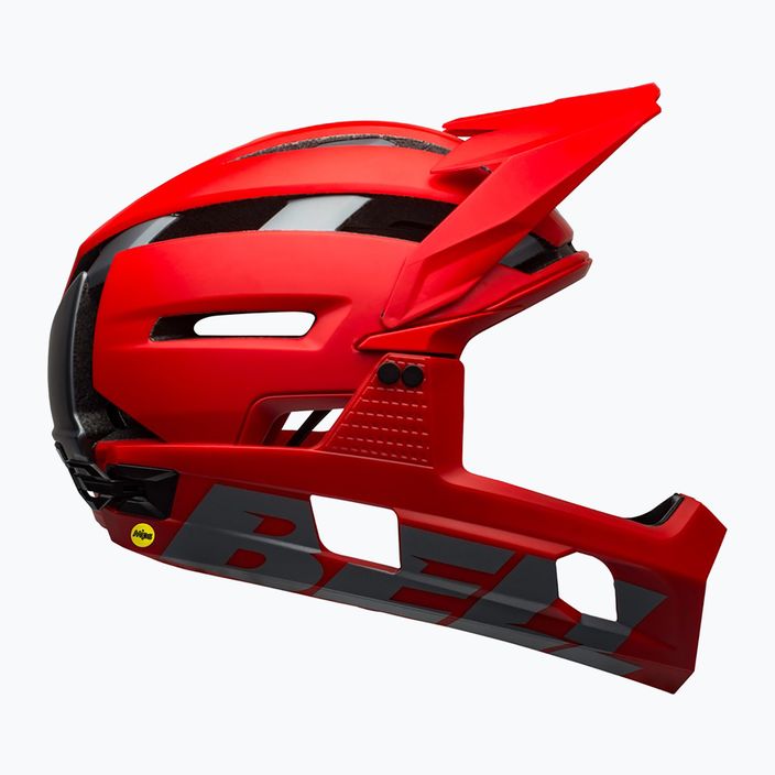 Bell FF Super Air R MIPS Spherical 2023 casco da bici rosso/grigio lucido opaco 2